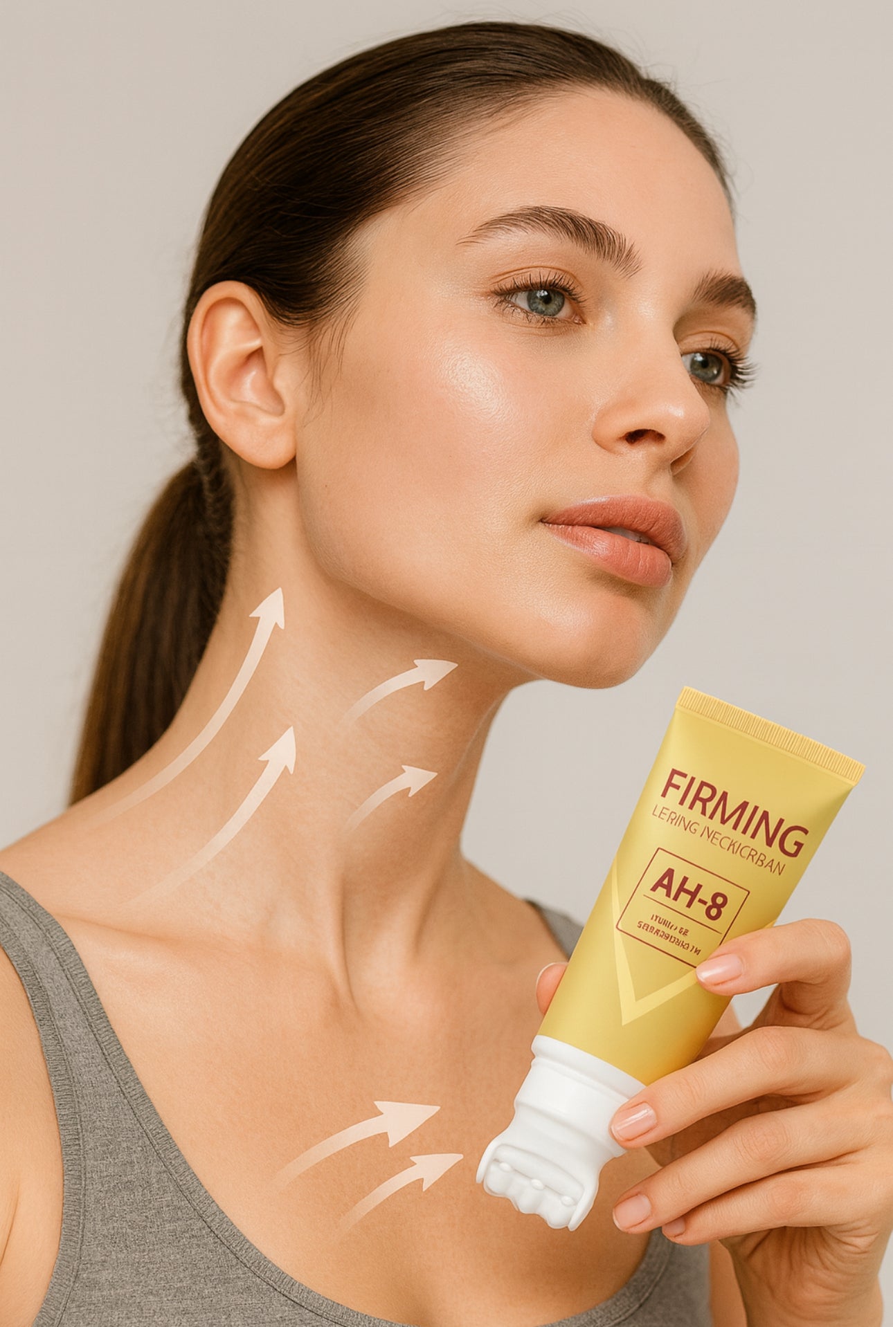 Neck Firming Roller Cream Lifts Dilutes Neck Lines Deeply Nourishes Easily Absorbed Massages And Soothes Neck Skin Care