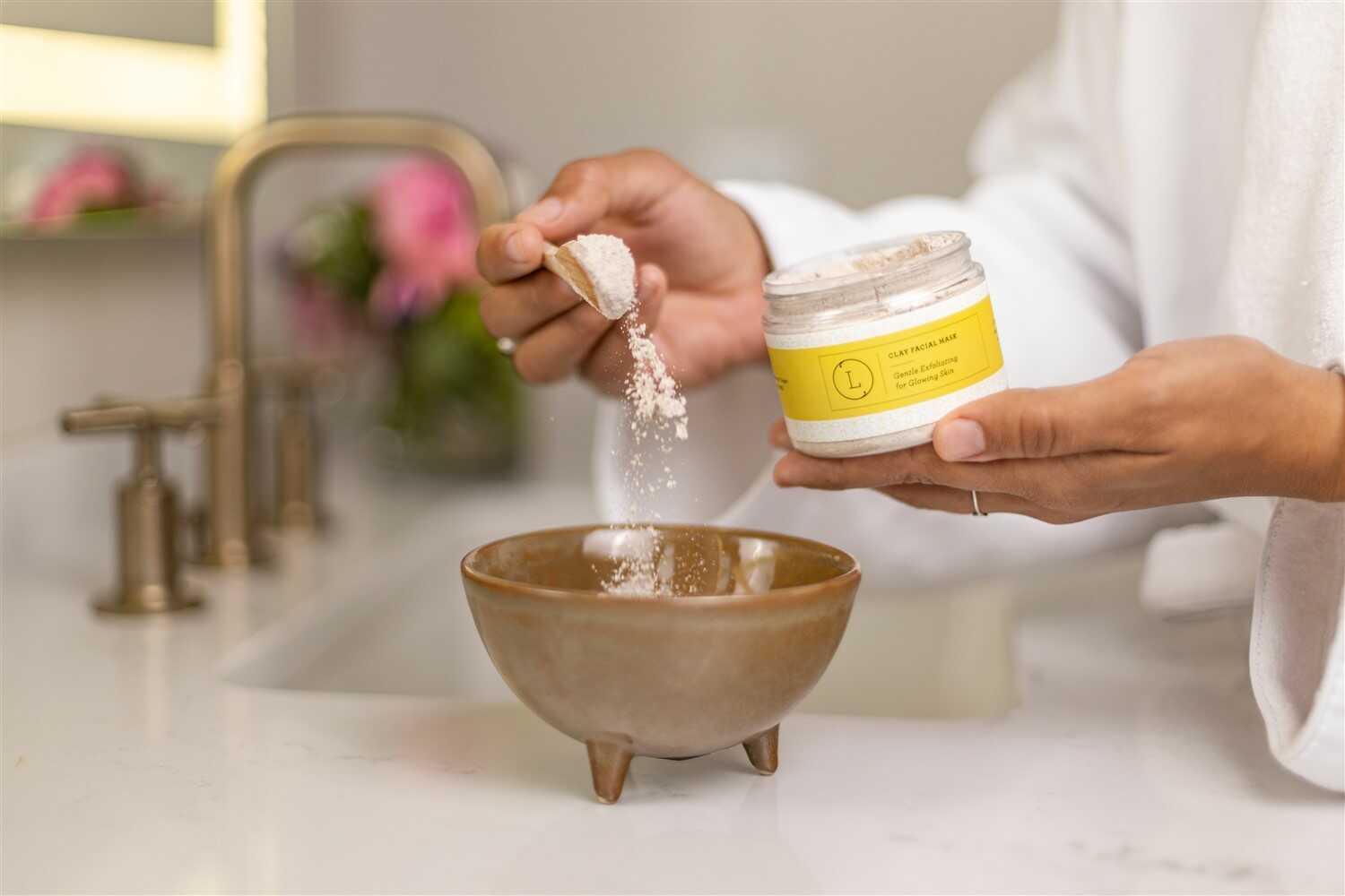 Natural Clay Facial Mask, Exfoliating Mask, Glowing skin Mask-3