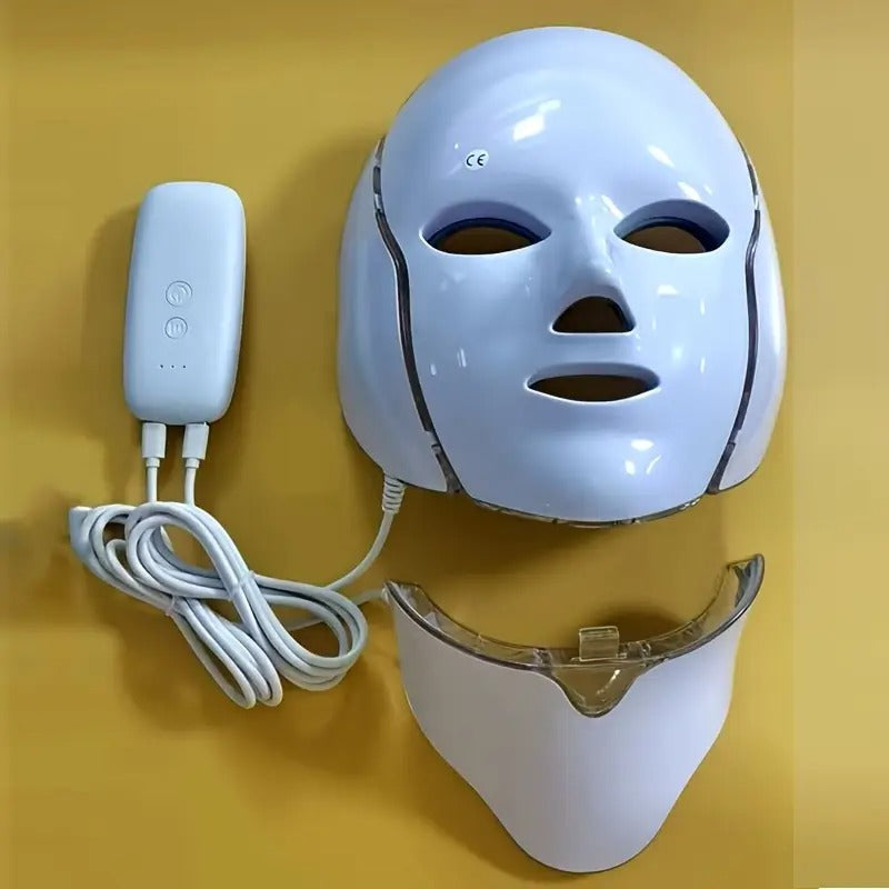 LED Face + Neck Mask (7 Colors) usb charged