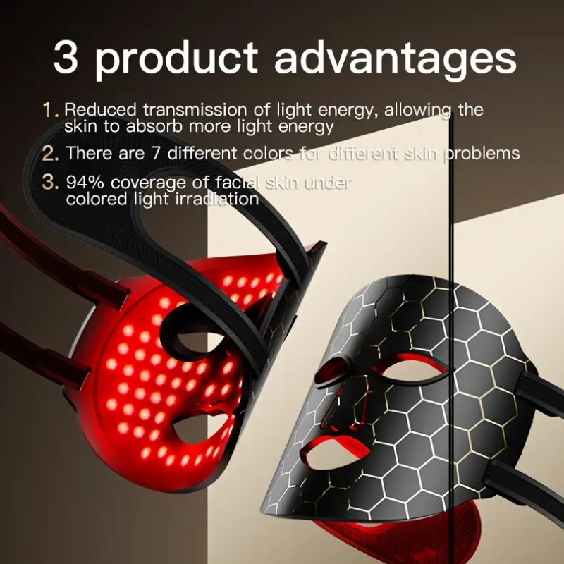 Portable Red Light Face Mask (7-Color Light)